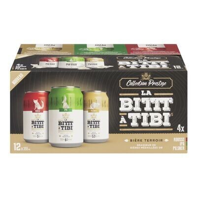 LA BITTT À TIBI Ensemble de bières variées Collection Prestige 12X355 ML - CANETTES