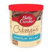 BETTY CROCKER Glaçage à saveur de chocolat au lait, Crémeux de Luxe 450 g