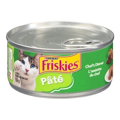 FRISKIES Pâté pour chats, L&#39;assiette du chef 156 g