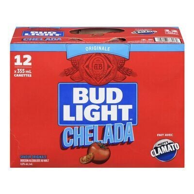 LABATT Bière chelada, Bud Light 12X355 ML - CANETTES