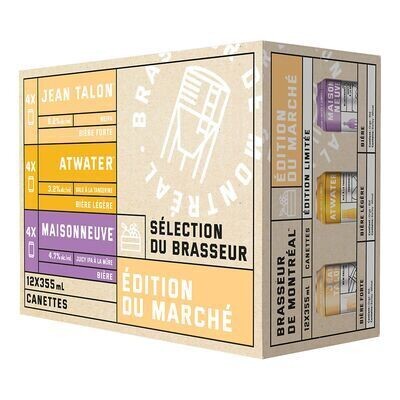 BRASSEUR DE MONTRÉAL Bière édition marché 12X355 ML - CANETTES 6.2%ALC