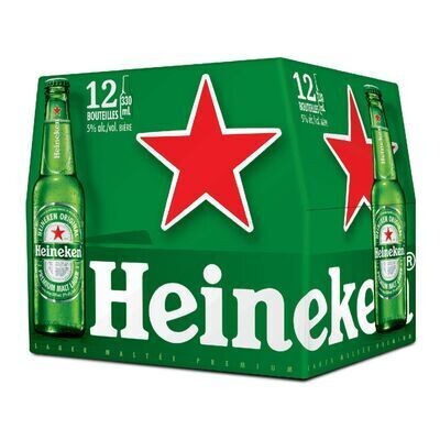 HEINEKEN Bière hollandaise de type Lager 12X330 ML - BOUTEILLES 5.0%ALC