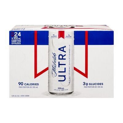 MICHELOB ULTRA Bière légère 24X355 ML - CANETTES