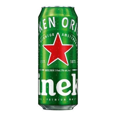 HEINEKEN Bière hollandaise de type Lager 500 ML - CANETTE 5.0%