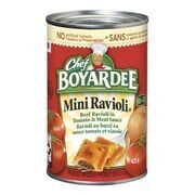CHEF BOYARDEE Mini ravioli au bœuf en sauce tomate et viande 425 G