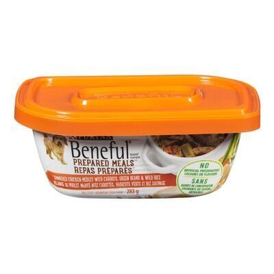 PURINA Repas Préparés™ pour chiens au mélange de poulet mijoté, Beneful 283 G