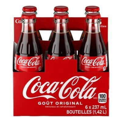 COCA-COLA Boisson gazeuse 6X237 ML