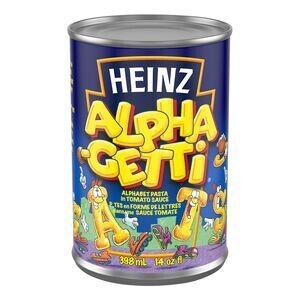 HEINZ Pâtes alphabet dans une sauce tomate, Alpha-Getti 398 ML