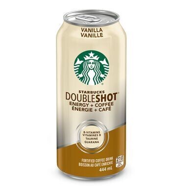 STARBUCKS Boisson au café enrichie à saveur de vanille, Doubleshot 444 ML