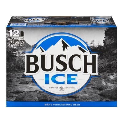 BUSCH Bière blonde de type Lager, Ice 12X355 ML - CANETTES