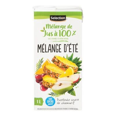 SELECTION Mélange de jus Saveur d&#39;été fait de concentré 1 L