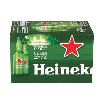 HEINEKEN Bière hollandaise de type Lager 24X330 ML - BOUTEILLES 5.0%ALC