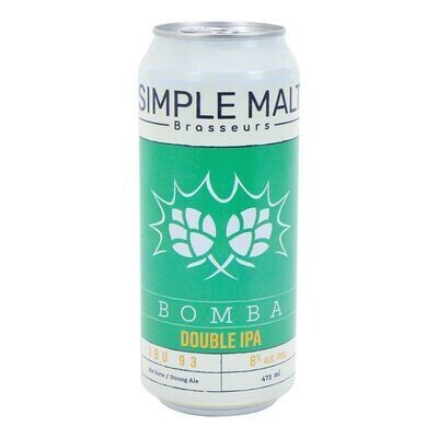 SIMPLE MALT Bière Bomba de type double IPA 473 ML - CANETTE 8.0%ALC
