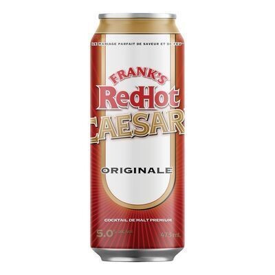 FRANK&#39;S Boisson de malt alcoolisée à saveur de Bloody Caesar, RedHot 473 ML