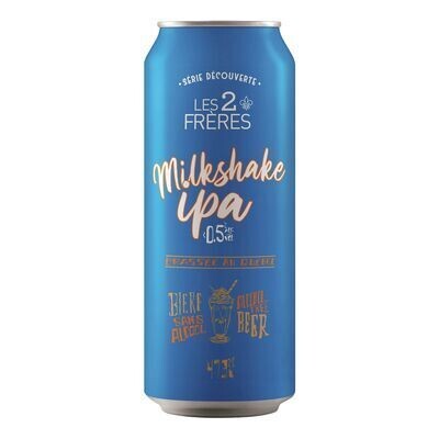 BRASSERIE LES 2 FRÈRES Bière à saveur de milkshake 473 ML 0.5%ALC