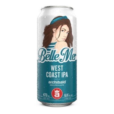 ARCHIBALD Bière Belle Mer de type West Coast IPA 473 ML - CANETTE 6.8%ALC