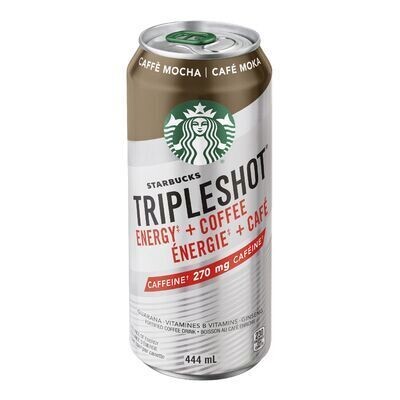 STARBUCKS Boisson énergisante à saveur de café moka, TripleShot 444 ML