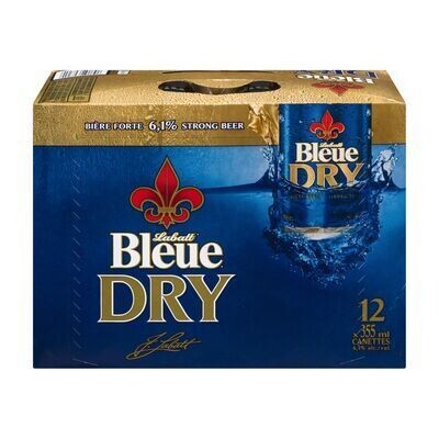 LABATT BLEUE DRY Bière forte 12X355 ML - CANETTES