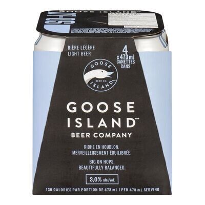 GOOSE ISLAND Bière légère So-Lo de type IPA 4X473 ML - CANETTES 3.0%ALC