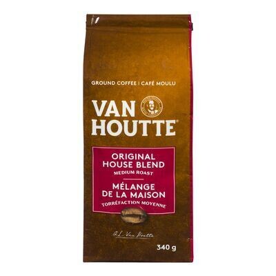 VAN HOUTTE Café moulu mélange de la maison mi-noir 340 G