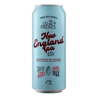 BRASSERIE LES 2 FRÈRES Bière New England de type IPA 473 ML 0.5%ALC