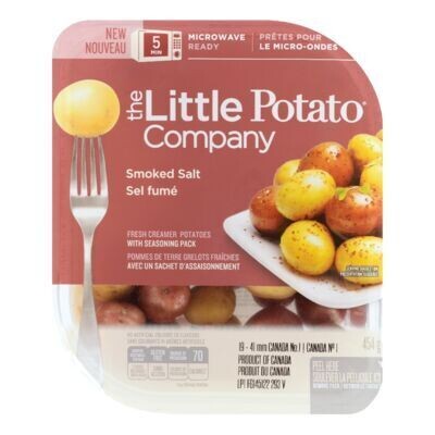 THE LITTLE POTATO COMPANY Pommes de terre grelots fraîches au sel fumé 454 G