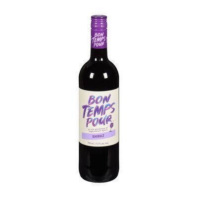 BON TEMPS POUR Vin rouge Shiraz 750 ML