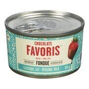 CHOCOLATS FAVORIS Fondue au chocolat au lait classique 215 g