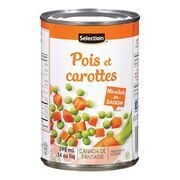 SELECTION Pois et carottes, Récoltés en saison 398 mL