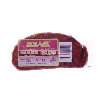 SKYLARK Foie de veau en tranche surgelé 100 G