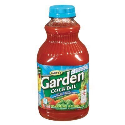 MOTT'S Cocktail aux LEGUMES original faible en sodium, Garden Cocktail 945 ML