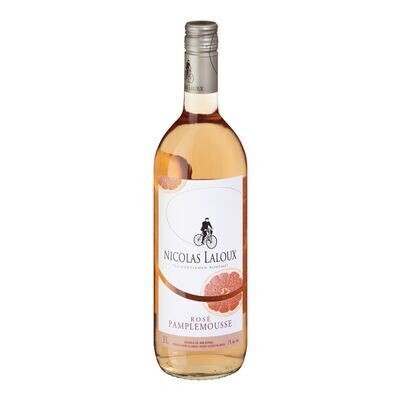 NICOLAS LALOUX Boisson au vin rosé à saveur de pamplemousse 1 L