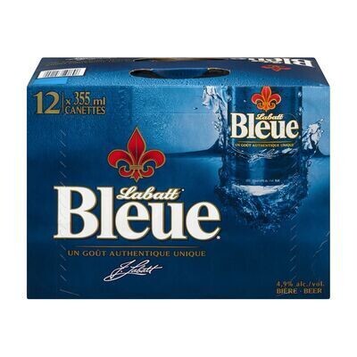 LABATT BLEUE Bière de type Pilsner 12X355 ML - CANETTES
