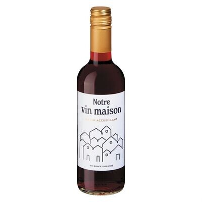 Notre vin maison rouge 10% ALC 500ml