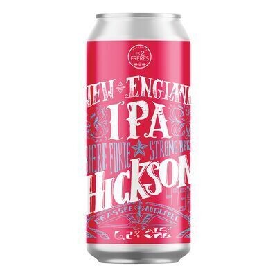 BRASSERIE LES 2 FRÈRES Bière Hickson de type India Pale Ale Nouvelle Angleterre 473 ML - CANETTE 6.2%ALC
