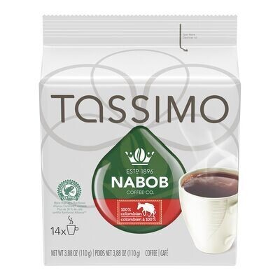 Nabob Dosettes T DISCs de café colombien, Tassimo 14 un