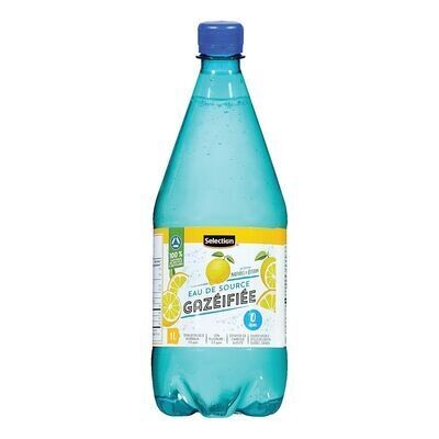 SELECTION Eau de source gazéifiée à saveur de citron 1 L