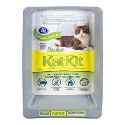 SAULAR Bac et litière pour chats, Kat-Kit 2,25 L
