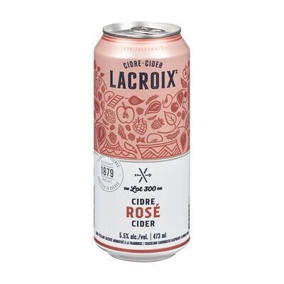 CIDRERIE LACROIX Cidre Lot 300 pétillant rosé, Lot 300 473 ML 5.5%ALC