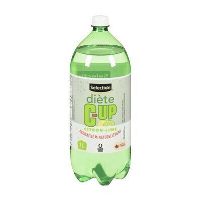 SELECTION Boisson gazeuse diète à saveur de lime et citron 2 L
