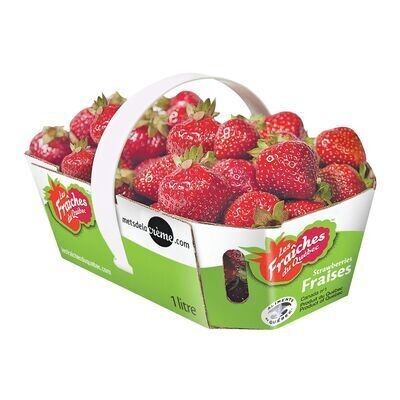 Panier de fraises QUEBEC 1 L