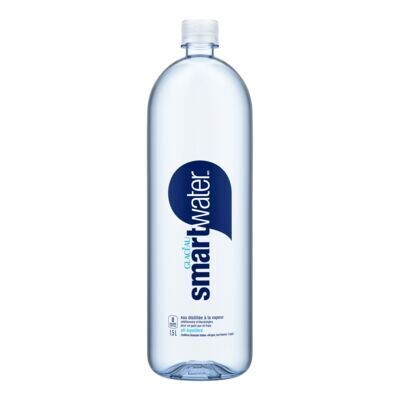 GLACÉAU Eau distillée à la vapeur, Smartwater 1,5 L
