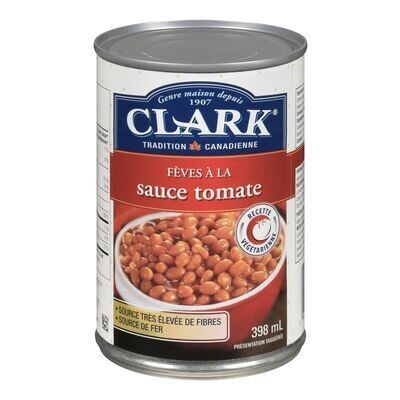 CLARK Fèves à la sauce tomate 398 ML