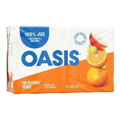 OASIS Jus d&#39;orange, Pur déjeuner™ 8X200 ML