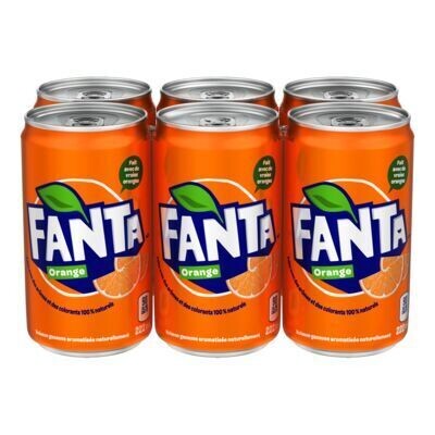 FANTA Boisson gazeuse à saveur d&#39;orange 6X222 ML