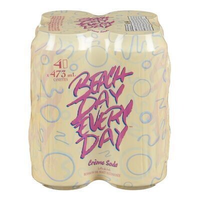 LABATT Boisson de malt alcoolisée à saveur de soda crème, Beach Day Every Day 4X473 ML