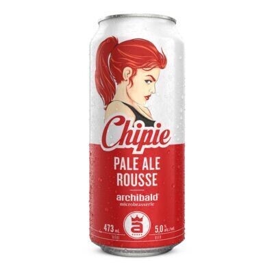 ARCHIBALD Bière Chipie rousse de type Pale Ale 473 ML - CANETTE 5.0%ALC
