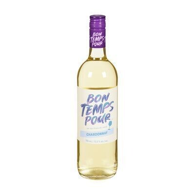 BON TEMPS POUR Vin Blanc Chardonnay 750 ML