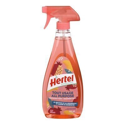 HERTEL Nettoyant tout usage en vaporisateur au parfum de grenade et mangue 700 ML