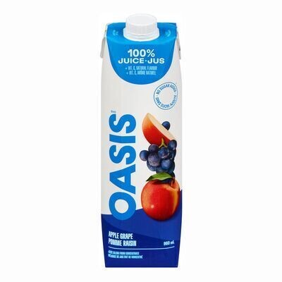 OASIS Jus de pomme et raisin 960 ML
